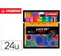 Rotulador stabilo point 88 punta de fibra arty line estuche carton de 24 unidades colores surtidos