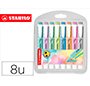 Subrayador fluorescente STABILO Swing Cool colores pastel surtidos - Estuche de 8