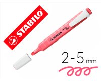 Rotulador stabilo fluorescente fino swing cool pastel rosa cerezo enflor