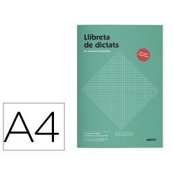 Libreta de dictados addittio secundaria 64 paginas 17x24 cm catalan
