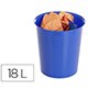 Papelera plastico archivo 2000 ecogreen 100% reciclada 18 litros color azul 290x310 mm