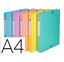 Clasificadores Harmonika ® lomo extensible Aquarel Con goma y ventanas impresas - Tamaño: 24,5x32 cm para: A4