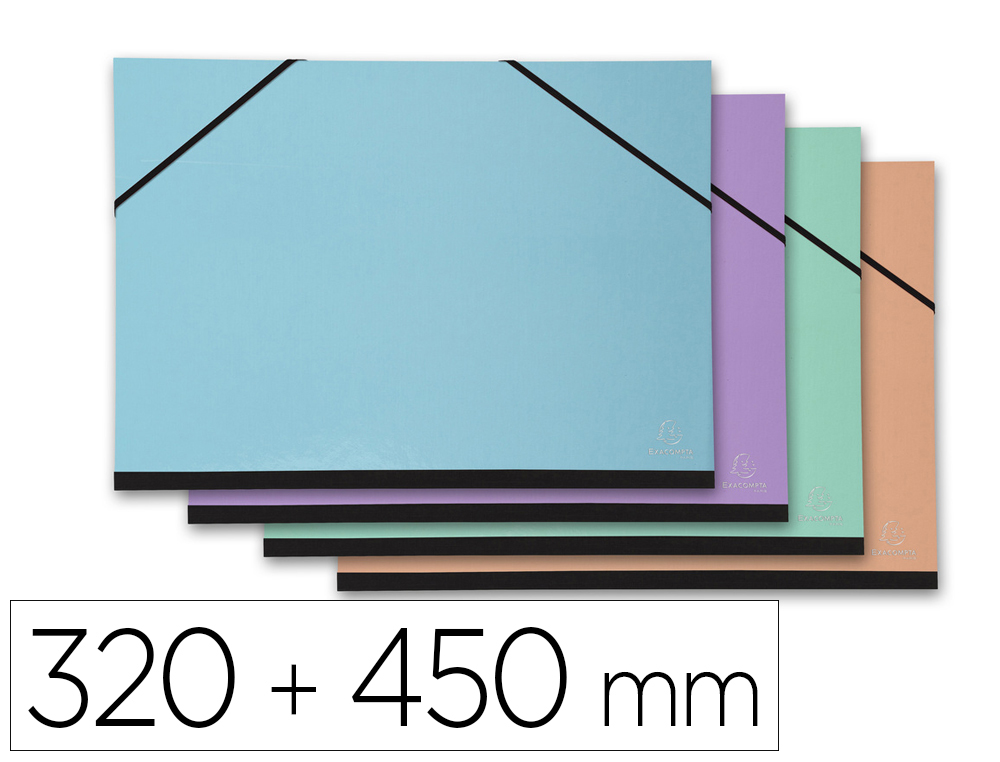 Carpeta De Proyecto Con Goma Exacompta - Color Azul, Ideal Para Organizar Documentos Y Archivos