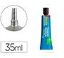 Pegamento imedio universal sin disolventes transparente banda azul 35 ml