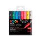 Rotulador uni posca pc-1m/8c marcador de pintura punta conica 0,7-1 mm estuche de 8 unidades colores basicos