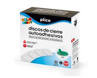 Disco de cierre plico velcro autoadhesivo 20 mm diametro color verde caja de 200 unidades