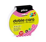 Cinta adhesiva plico doble cara transparente 50 mt x 30 mm