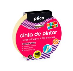 Cinta adhesiva plico para pintor 95 mt x 30 mm