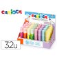 Rotulador carioca fluorescente color pastel expositor de 32 unidades colores surtidos