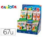 Lapices de colores carioca expositor de sobremesa con 67 unidades surtidas
