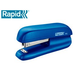 Grapadora rapid f5 mini plastico capacidad de grapado 10 hojas usa grapas n 10 color azul