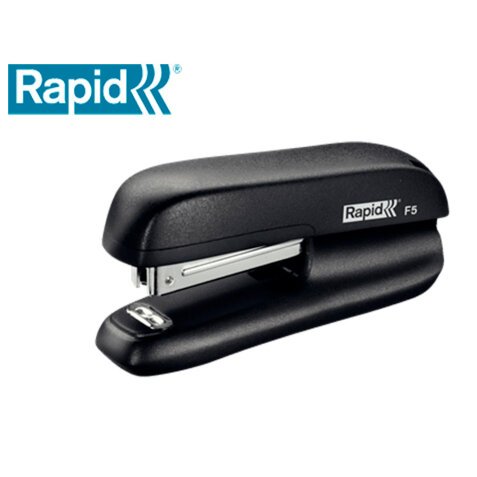 Grapadora rapid f5 mini plastico capacidad de grapado 10 hojas usa grapas n 10 color negro