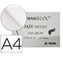 Bloc dibujo multitecnicas michel econobloc mix media din a4 encolado 100 hojas 240 gr/m2 210x297 mm