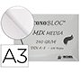 Bloc dibujo multitecnicas michel econobloc mix media din a3 encolado 100 hojas 240 gr 297x420 mm