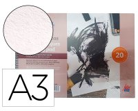 Bloc dibujo tecnica secas michel espiral din rtecon papel cristal intercalado 20 hojas gr/m2 297x420 mm