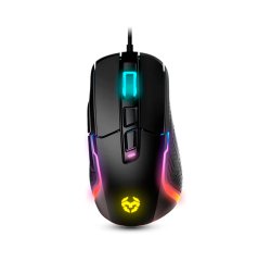 Raton krom kick gaming rgb optico 800-6200 dpi 7 botones iluminacion led rgb rainbow