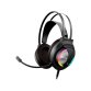 Auricular krom kappa gaming estereo con microfono flexible iluminacion led rgb rainbow longitud cable 210 cm