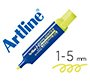 Rotulador artline fluorescente eks-600 amarillo punta biselada