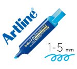 Rotulador artline fluorescente eks-600 azul punta biselada