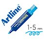 Rotulador artline fluorescente eks-600 azul punta biselada