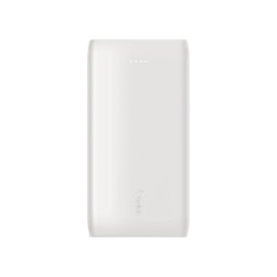 Bateria auxiliar belkin bpb001btwh boost charge usb-c 18w + usb-a 12w pd 10k cable usb-c color blanco