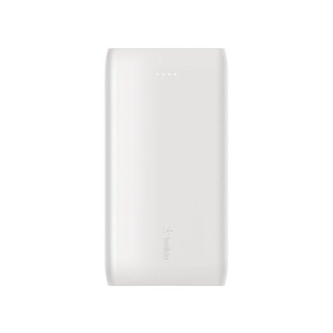 Bateria auxiliar belkin bpb001btwh boost charge usb-c 18w + usb-a 12w pd 10k cable usb-c color blanco