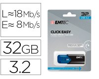 Memoria emtec usb 3.2 click easy 32 gb azul