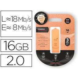 Memoria usb Tech One Tech Ecotech biodegradable 16 gb usb 2.0