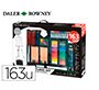 Set de pinturas daler rowney 163 piezas con caballete de aluminio plegable 500x70x727 mm