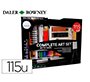 Set de pinturas daler rowney 115 piezas con caballete de aluminio plegable 457x73x584 mm