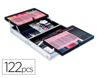 Maletin de pinturas daler rowney metalico 122 piezas 347x94x240 mm