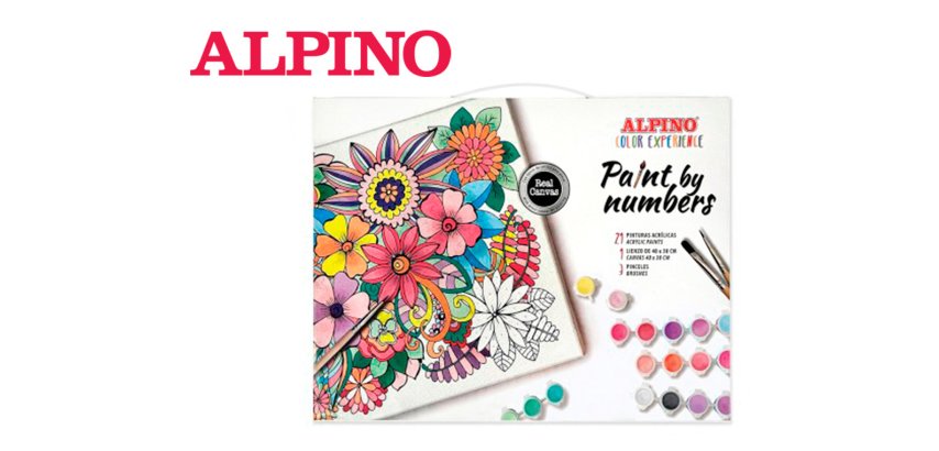Set de pintura alpino color experience pinta por numeros