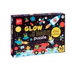 Puzle apli fluorescente espacio 60 piezas tamaño 6x6 cm