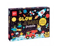 Puzle apli fluorescente espacio 60 piezas tamaño 6x6 cm