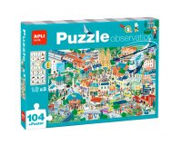Puzle apli observacion de la ciudad 104 piezas tamaño 5x5 cm
