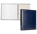 Album de fotos liderpapel anillas serie classic con 20 hojas autoadhesivas color azul