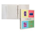 Album de fotos liderpapel anillas con 20 hojas autoadhesivas