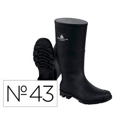 Botas deltaplus de seguridad stone pvc negro suela de tacos talla 43