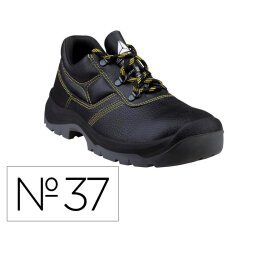 Zapatos de seguridad deltaplus piel crupon pigmentada suela pu bi densidad color negro talla 37