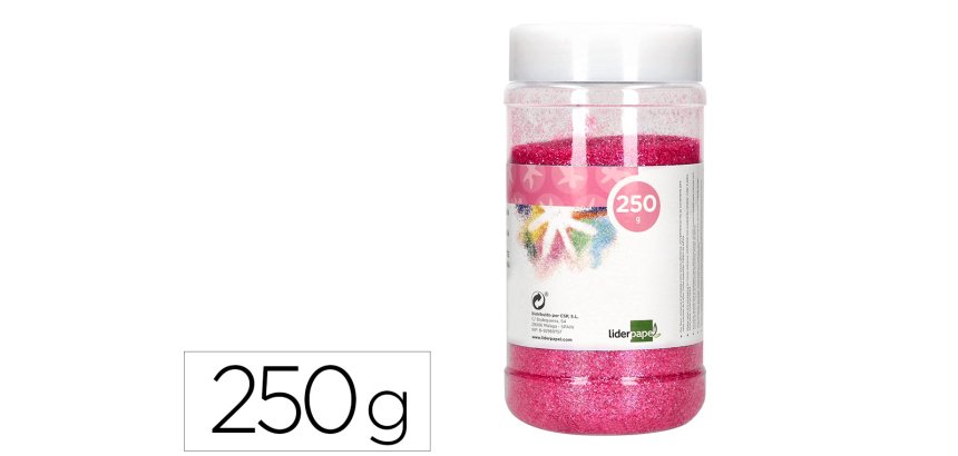 Purpurina liderpapel fantasia color metalico rosa pastel bote de 250 gr