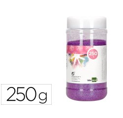 Purpurina liderpapel fantasia color metalico violeta pastel bote de 250 gr