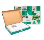 Cartulina liderpapel a4 180g/m2 blanco paquete de 25+5 hojas en carpeta dossier transparente