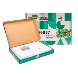 Cartulina liderpapel a4 180g/m2 blanco paquete de 25+5 hojas en carpeta dossier transparente con cierre velcro