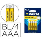 Pilas varta salina superlife AAA Tipo R-03 blister de 4 unidades