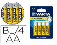 Pila varta salina superlife aa tipo r-06 blister de 4 unidades