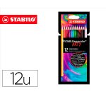 Lapices de colores stabilo aquacolor arty line acuarelables estuche de carton de 12 unidades colores