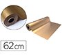 Papel de regalo basika metalizado oro bobina ancho 62 cm longitud 80 m