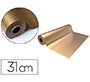 Papel de regalo basika metalizado oro bobina ancho 31 cm longitud 80 m