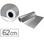 Papel de regalo basika metalizado plata bobina ancho 62 cm longitud 80 m