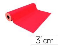 Papel de regalo basika metalizado rojo bobina ancho 31 cm longitud 80 m